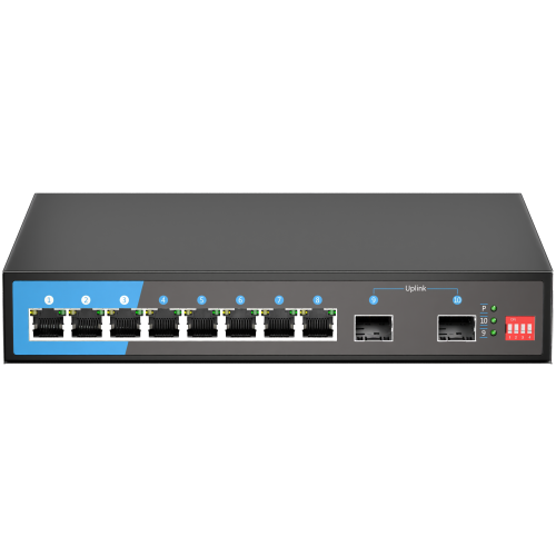 L2+ Manged Switch Full Gigabit 2 × SFP+ 8 × GE -Ports