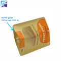 Gravure Printing Ziplock Kraft Paper Bags For Food