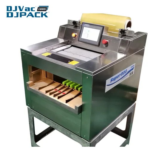 SS304 Bench Type Semi-Auto Tray Wrapper Wrapping Machine