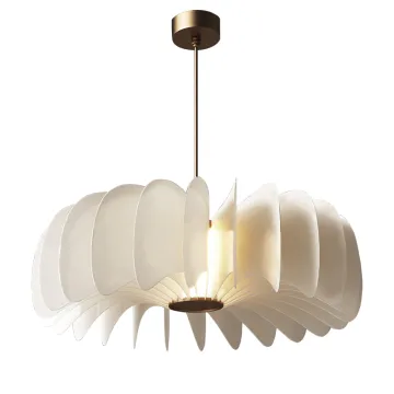 Nordic Round Hanging PVC Pendant Light
