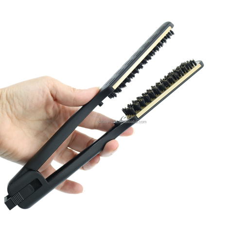 Cepillo de plancha de cabello doble lado