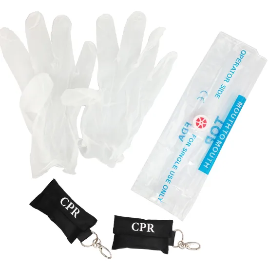 CPR Face Shield with Keychain & Gloves