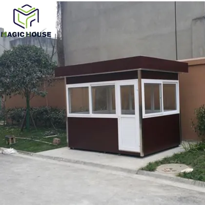 Outdoor security booth prefab toll booth/watch box/ticket house