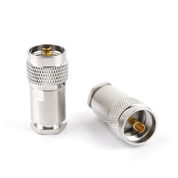 ตัวเชื่อมต่อชาย UHF PL259 แคลมป์สำหรับสายเคเบิล