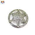 Custom round star belt buckle