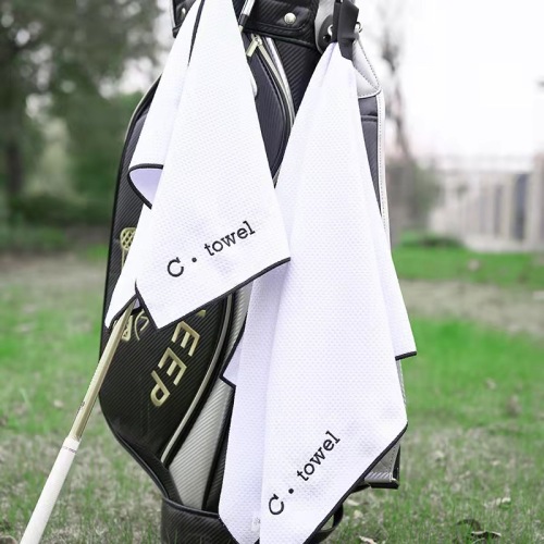 Custom Made Microfiber Waffle Sublimation Golf Towel