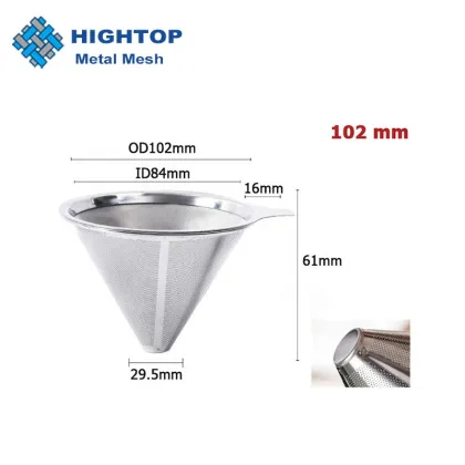 Reusable Stainless Steel Pour Over Coffee Dripper for Chemex, Carafes & Various Coffee Makers