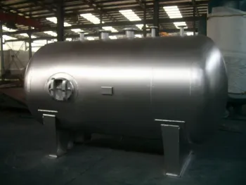 Stationary Horizontal Q235-b Stainless Steel Tank / Pressure Vessel Tank