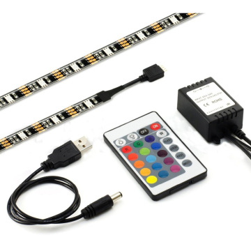 5V USB LED Strip 5050 RGB Waterproof TV Background Lighting with RF Controller