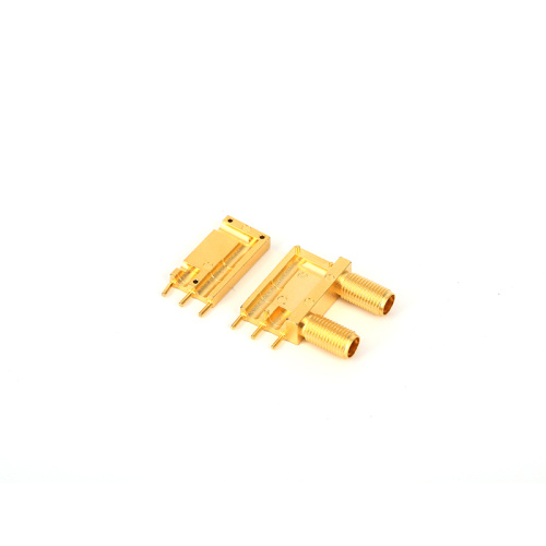 Kit de conector de tipo F de dual chapado en oro