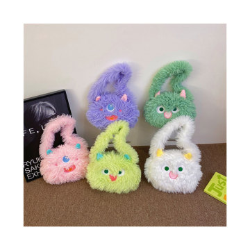 Factory Wholesale Cute Monster Plush Handbag – Tokas Anime Toy for Kids