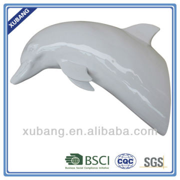 Resin dolphin animal head 3D wall decoration