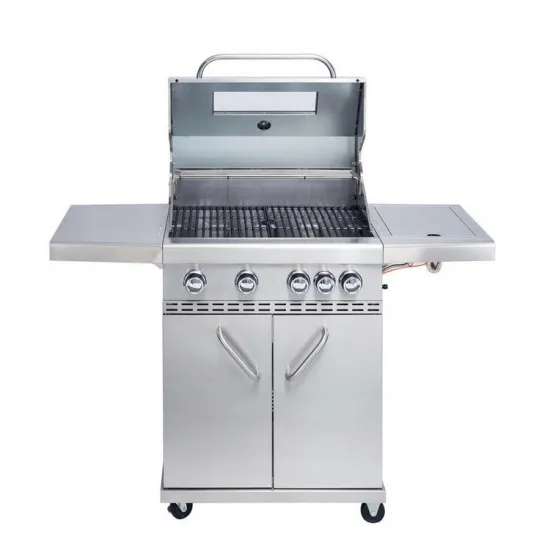 Hot Sales Garden Charcoal Gas Grill Environmental Smokeless Barbecue BBq Commercial Grill with Trolley