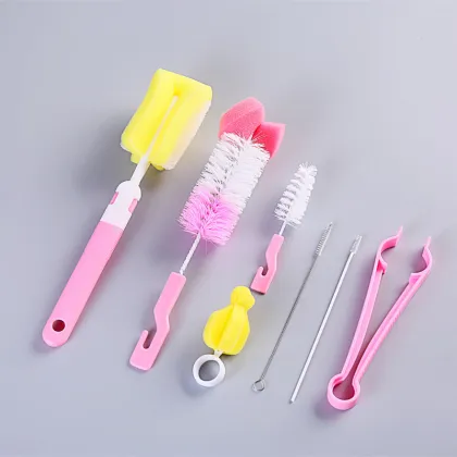 Milk Bottle Brush Baby Feeder Brush 7 Pcs
