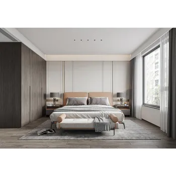 Luxury Lacquer Glass Wardrobe for Elite Bedroom Closet
