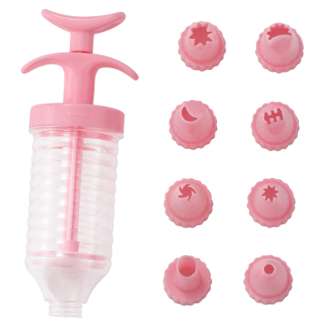 Plastic Icing Gun Nozzle Kit for Cake Decorating