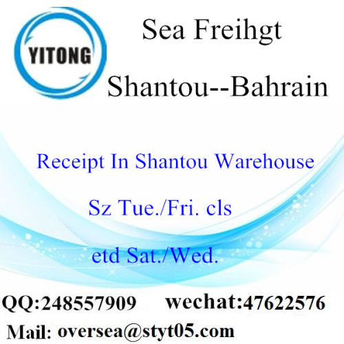 Consolidación de Shantou Port LCL a Bahrein