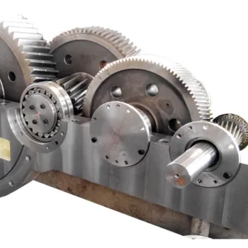 Counter-rotating parallel gearbox with 1 to 2 ratio