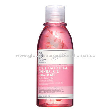 Shower Gel, 200g of Rose Petal Essential Oil, Glossy and Tender