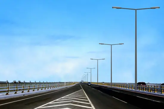 LED illumine Steel Pole