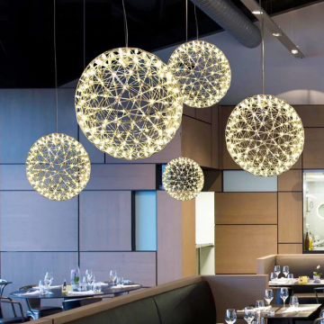 Modern Simple Creative Spark Star Chandeliers LED Fireworks Ball Lights