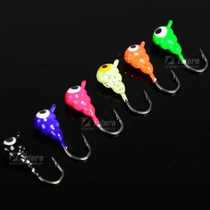 Luminous Mini Ice Fishing Jig Lead Head Hook - Tolure Winter Fishing 1.6g Ant Egg