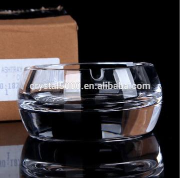 wholesale cheap k9 crystal ashtray clear glass ash bin small smoking tank