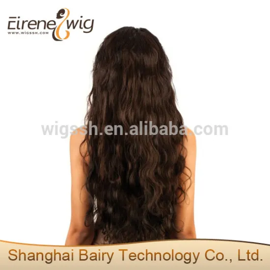 Eirene Brazilian hair full lace human hair wig with natural hair natural color