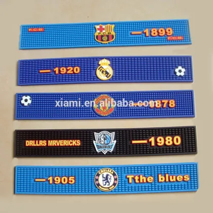 bulk production good price engraved words bar mat pvc