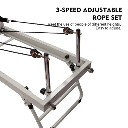 Large Folding Pilates Reformer Home Fitness Equipment