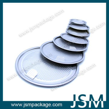 83mm diameter aluminum easy open lid for food paper cans