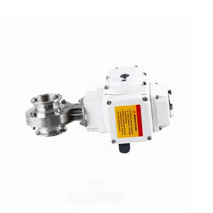 Sanitary Motorized Quick Installation Butterfly Valve