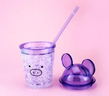 Creative Cute Cool Plastic Straw Water Cup