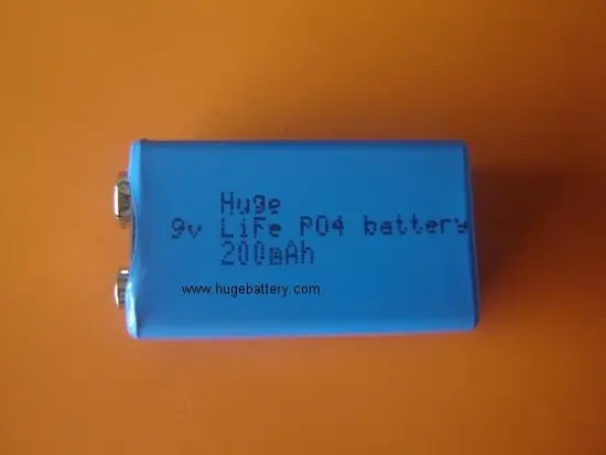 9v LiFe Po4 battery