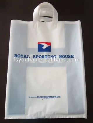 hdpe soft loop handle shopping bags