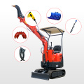 Mini Bagger Mini Excavator Earth-moving Machinery 1 2 1.5 3 Ton Small Micro Mini excavator Digger Manufactory