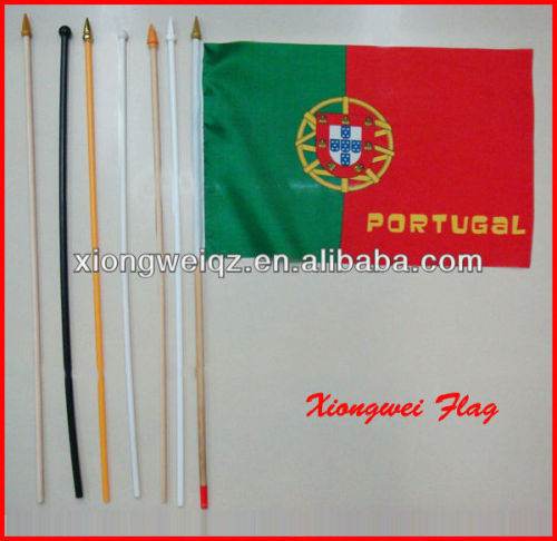 Portugal flag hand waving flag