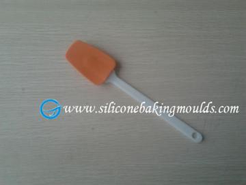 Red Heat-resisting Small Silicone Shovel , Colorful Silicone Cake Spatula