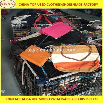 women fashion knitted used bags, fairly mixed all materials used bags in bales export Africa