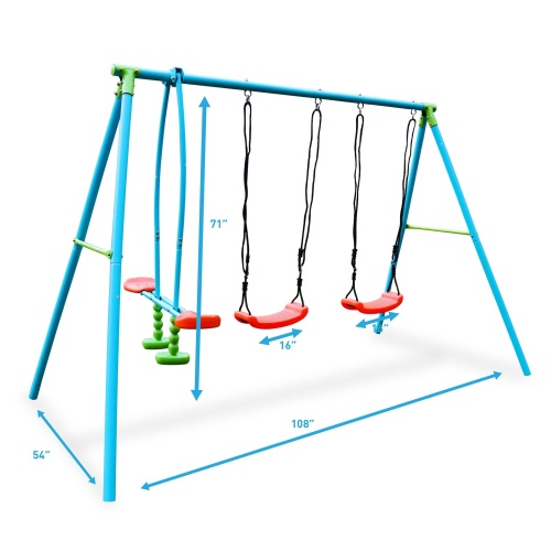 Outdoor Swing Set Outdoor playground high quality 4-Station Swing Seat Manufactory