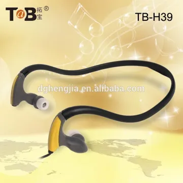 Consumer electronic free sample mp3 cheap stereo necklace neckband sport headphones unique headphones earphone design