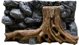 Brown Tree root shaped Background Panel