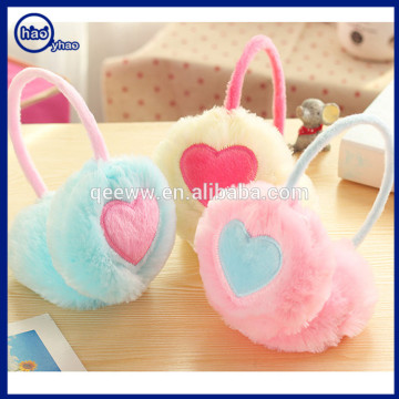 YH hot sell winter warm girls lovely fur earmuffs