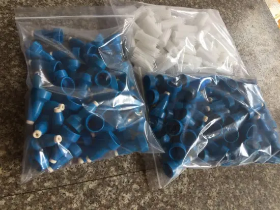 Plastic parts for twising machine