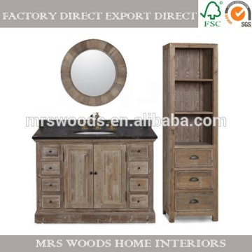 wooden bathroom cabinet
