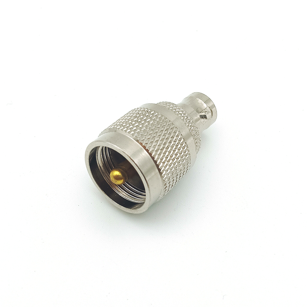 Male UHF to Female BNC RF Coaxial Adapter