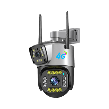V380 Pro Sim Card 3MP Zoom PTZ Dual Lens 4G Wireless WiFi Outdoor Security Camera