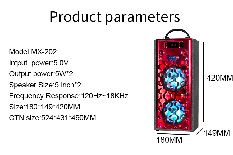 2 horn karaoke speaker