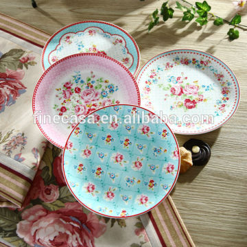 Elegant Fine New Bone China 8 Inch Pie Plate of Mary Garden