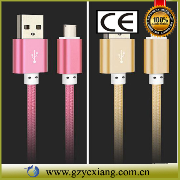 High Quality 2 in 1 Charger Cable Flat Mico USB Data Cable For Mobile Phones